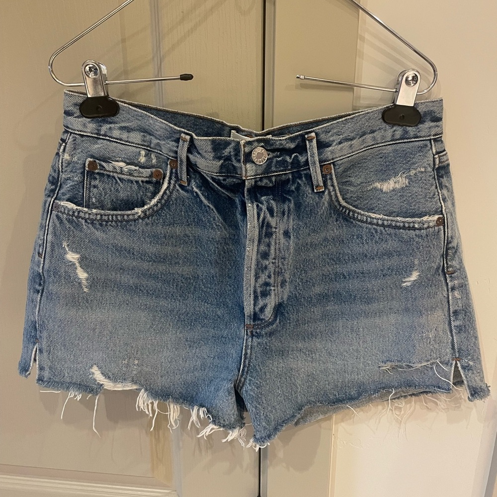 Brand New Agolde Distressed Denim Shorts